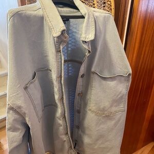 Silver jeans Co. Plus Size Western Denim Light Wash Shirt